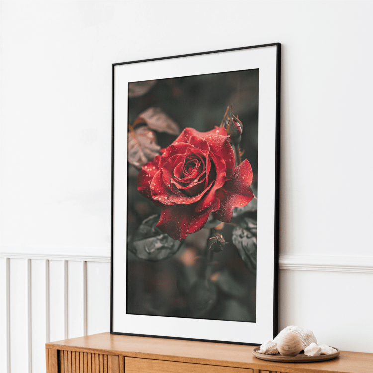 Blushing Rose Garden Digital Art Set