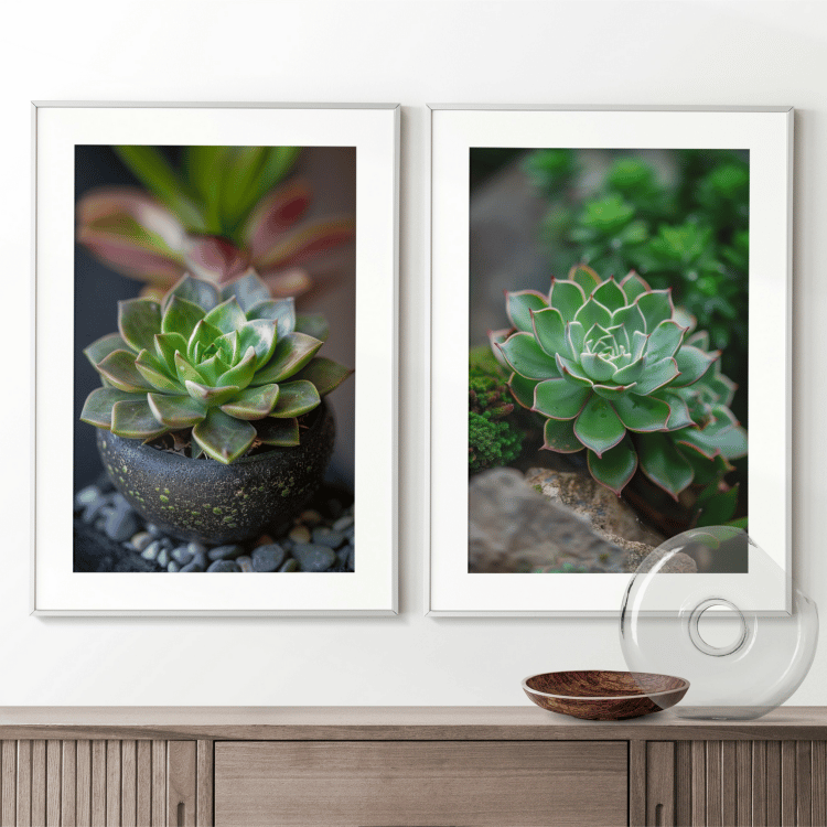 Lush Succulent Photography Art Set