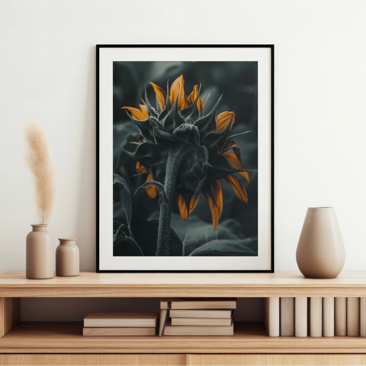 Moody Sunflower Digital Art Set