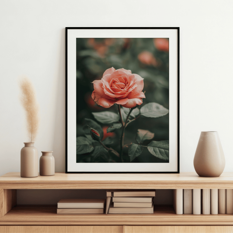 Blushing Rose Garden Digital Art Set