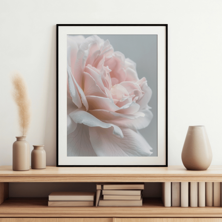 Elegant Blush Pink Peony Digital Art Set