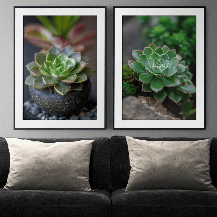 Lush Succulent Photography Art Set