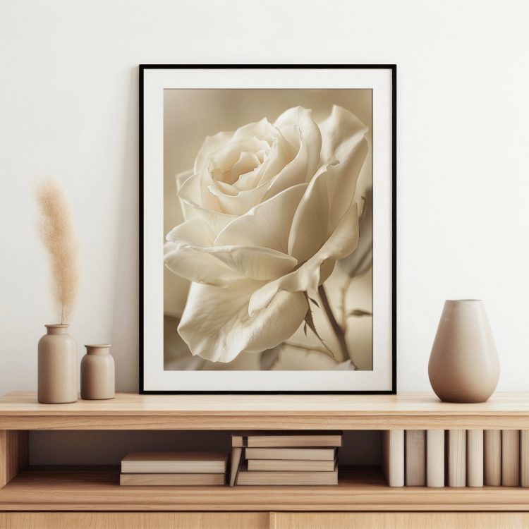 Vintage Sepia Rose Digital Art Set