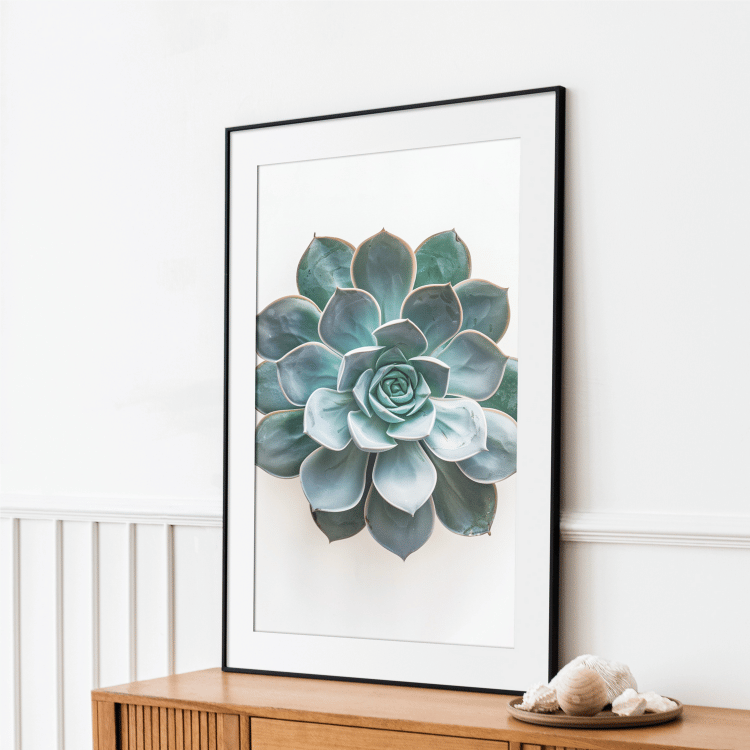 Minimalist Succulent Digital Art Set