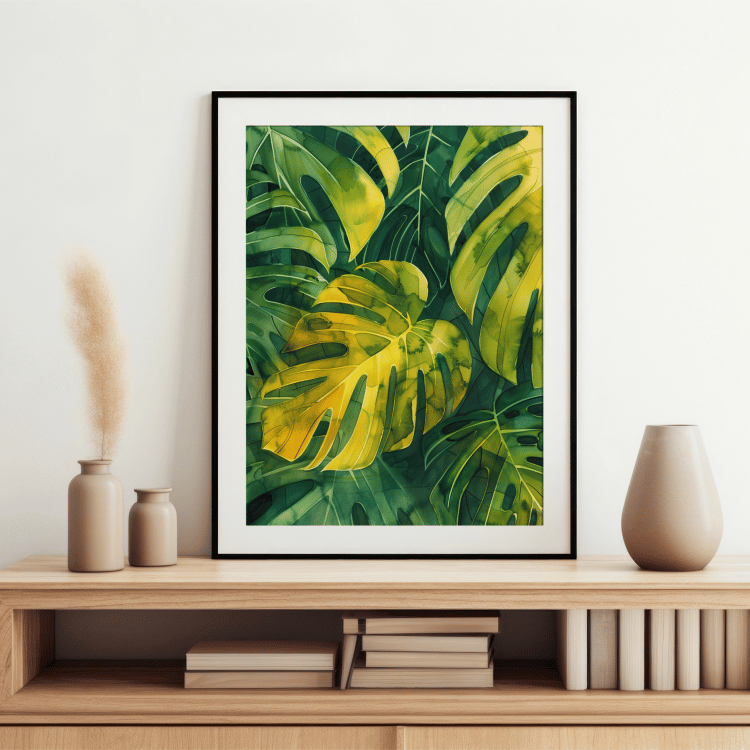 Tropical Monstera Jungle Digital Art Set