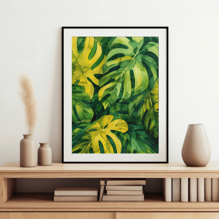 Tropical Monstera Jungle Digital Art Set