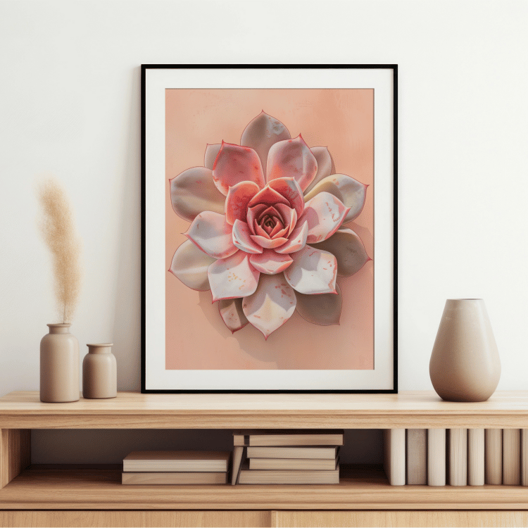 Colorful Succulent Digital Art Set